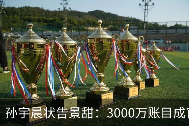 孙宇晨状告景甜：3000万账目成官司导火索与隐私曝光