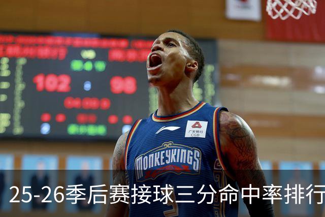 25-26季后赛接球三分命中率排行榜